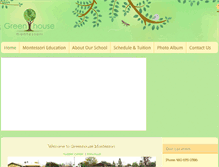Tablet Screenshot of greenhousemontessorischool.com